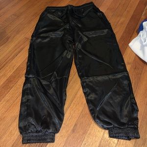 Faux Silk Pants